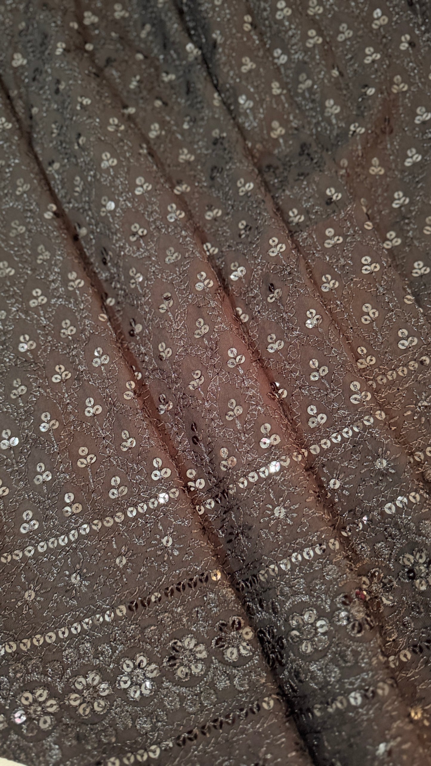 Close-up of a textured fabric with a subtle pattern