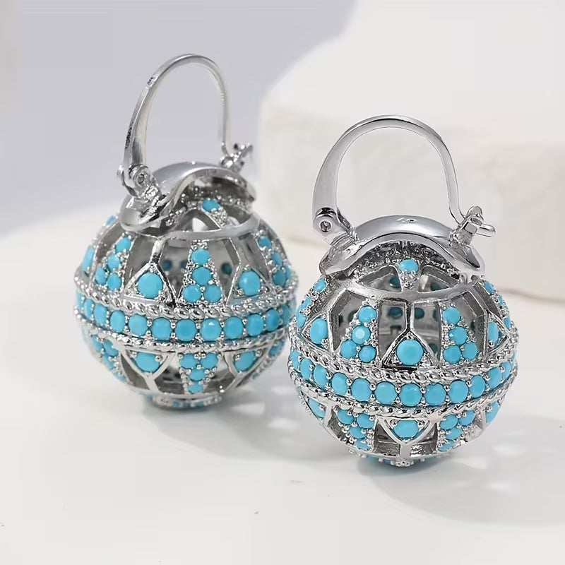 Affordable Luxury Court-style Intricately Crafted Vintage-chic Colorful Earrings - House of Jaena