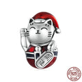 S925 Silver Diy Lucky Cat Bracelet String Beads - House of Jaena