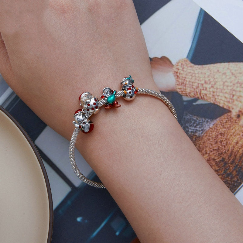 S925 Silver Diy Lucky Cat Bracelet String Beads - House of Jaena